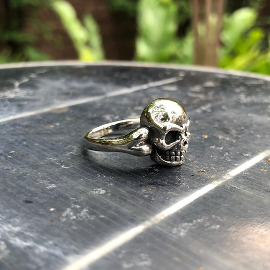Skull Gothic Biker Skeleton Ring