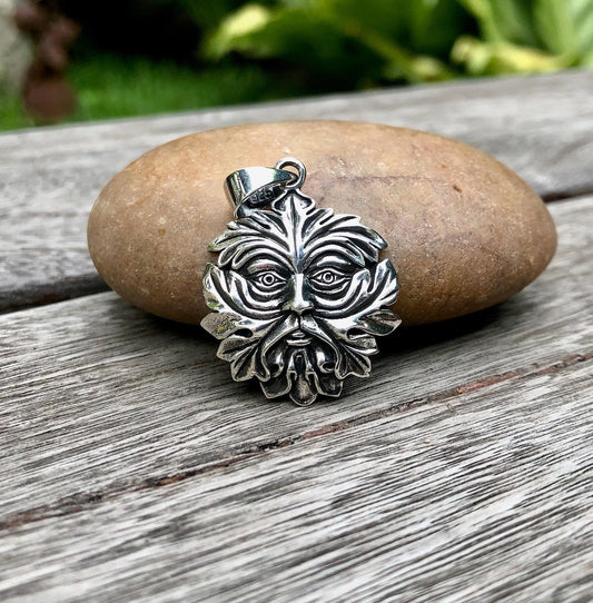 Green Man Celtic Oak King Pendant/Necklace