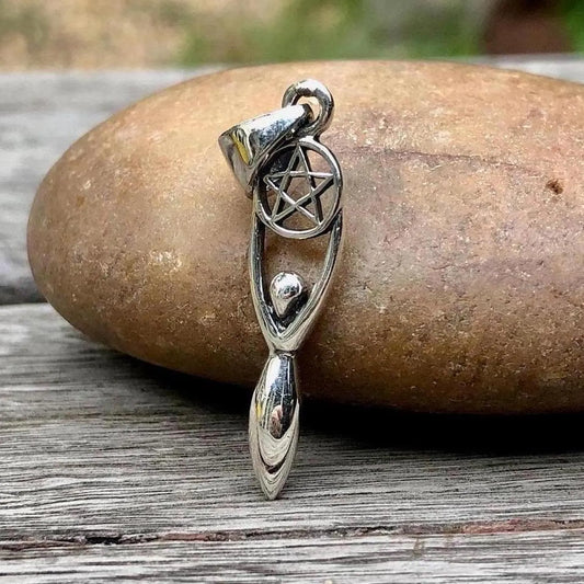 Triple Moon Goddess Pendant/Necklace
