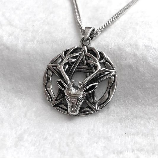 Eikthyrnir Viking Deer God Pendant/Necklace