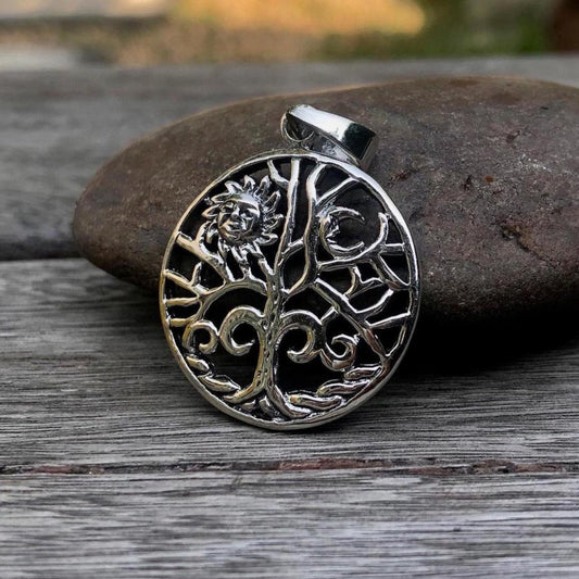 Tree of Life Sun Moon Viking Yggdrasil Pendant/Necklace