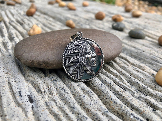 Indian Native American Tribe Chieftain Pendant/Necklace