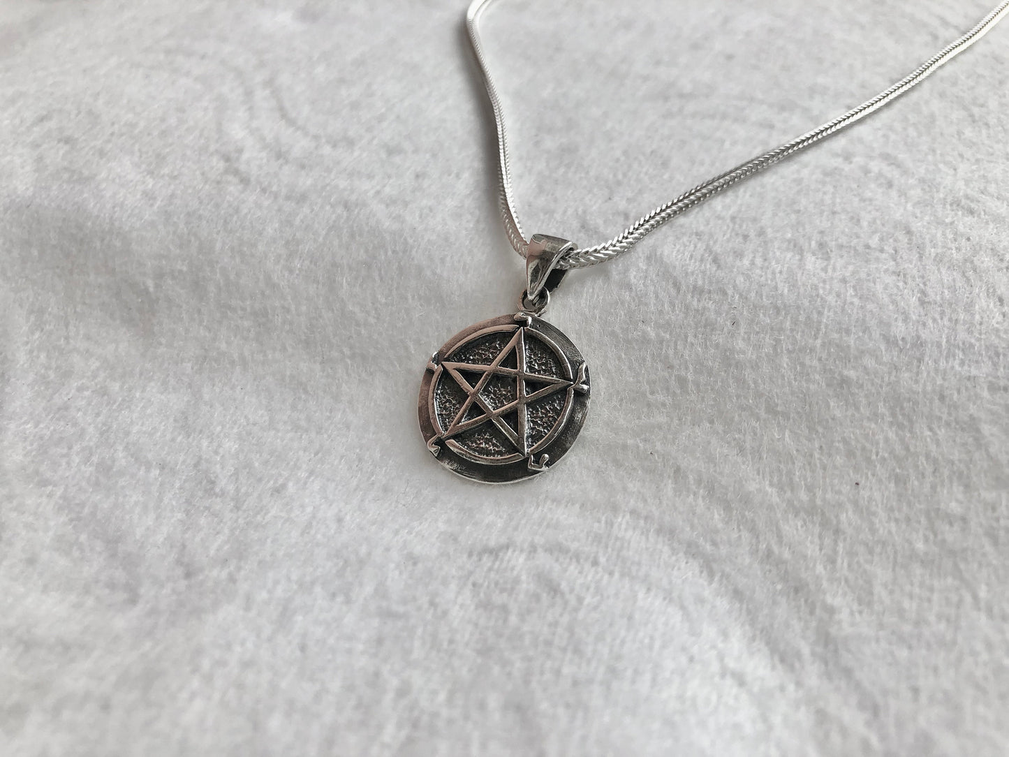 Tiny Pentagram Wiccan Pendant/Necklace