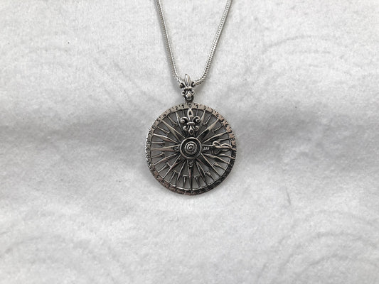 Fleur De Lis Compass Pendant/Necklace
