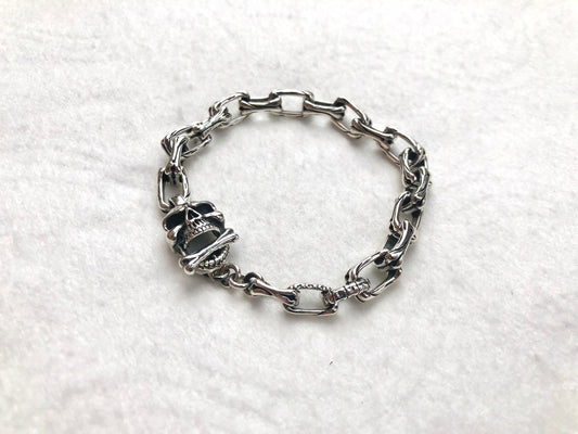 Skull Skeleton Bones Chain Bracelet