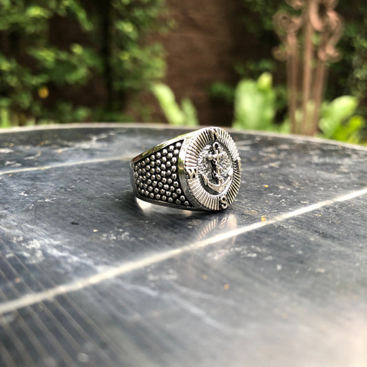 Sailer North Star Compass & Boat Anchor Ring