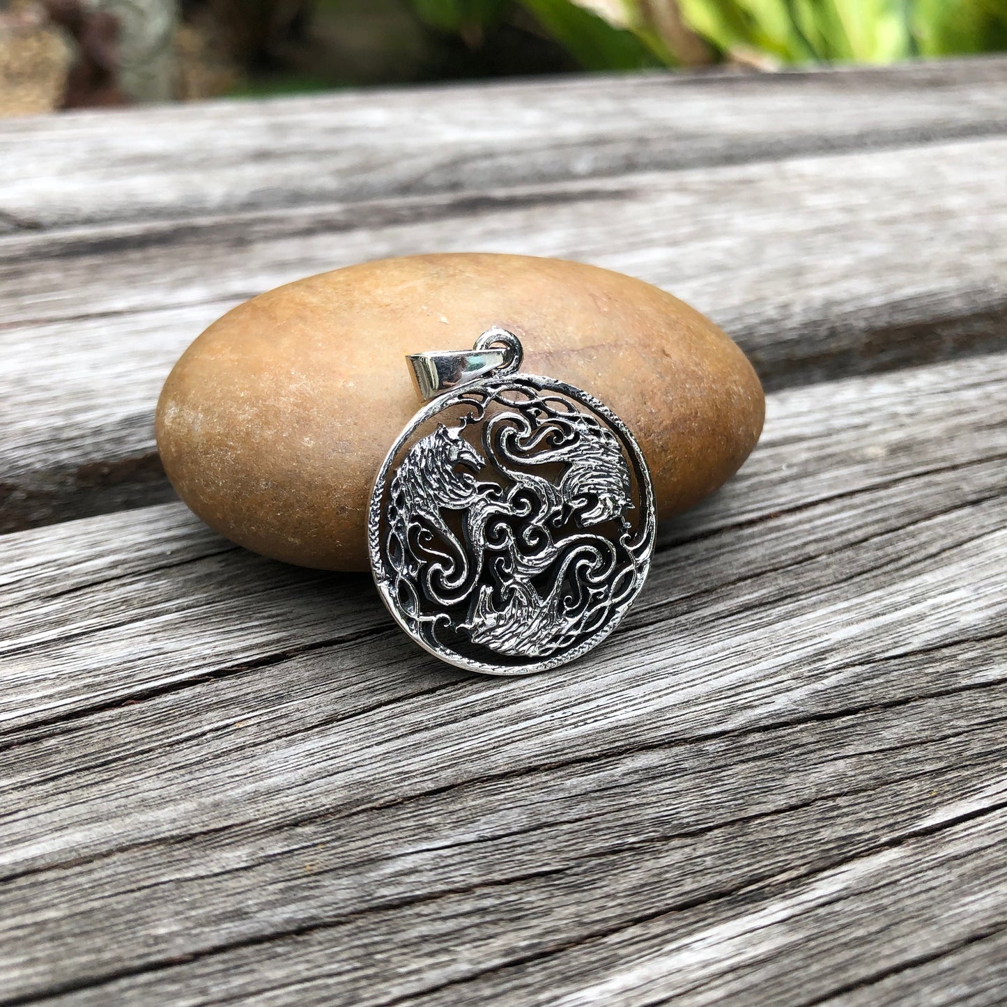 Unicorn Circle Mythical Creature Pendant/Necklace