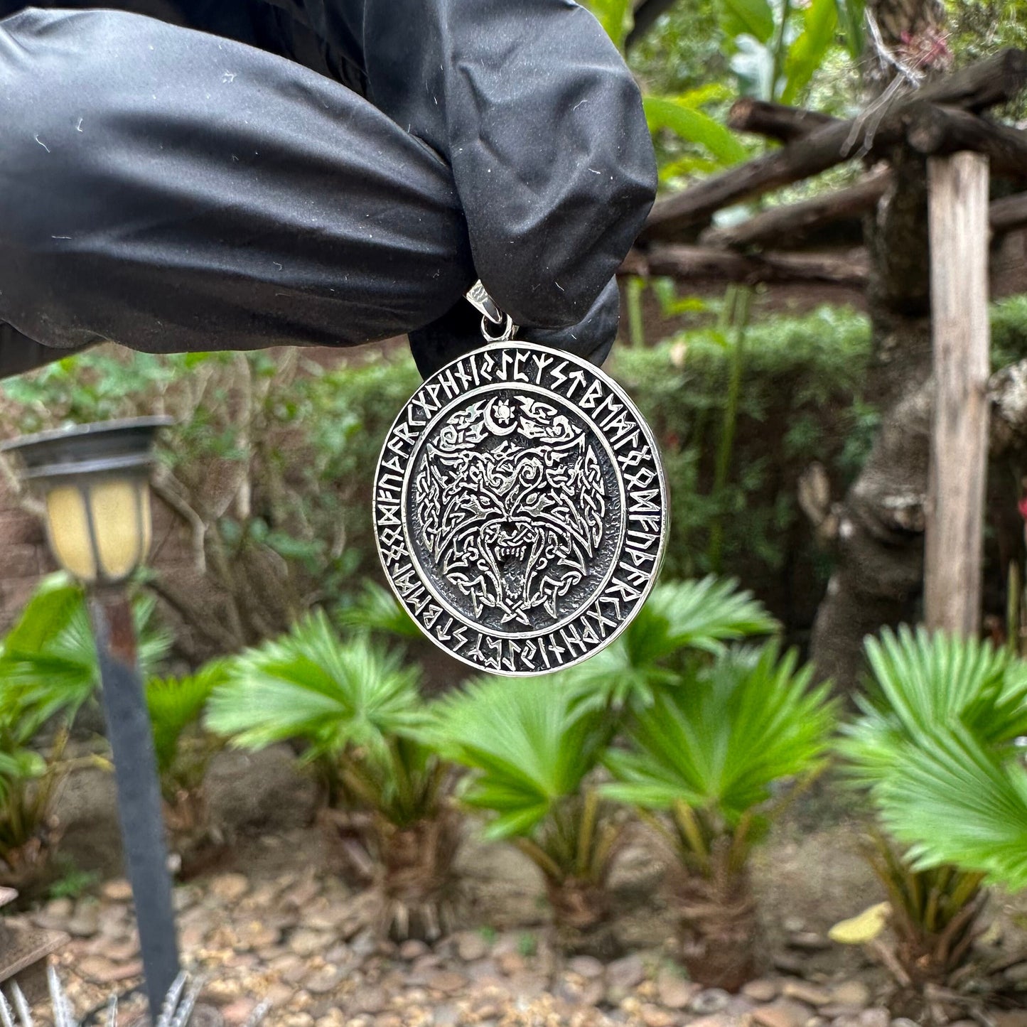 Viking Fenrir Wolf Norse Pendant/Necklace