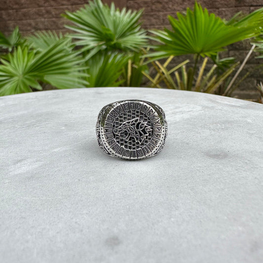 Fenrir Viking Wolf God Ring