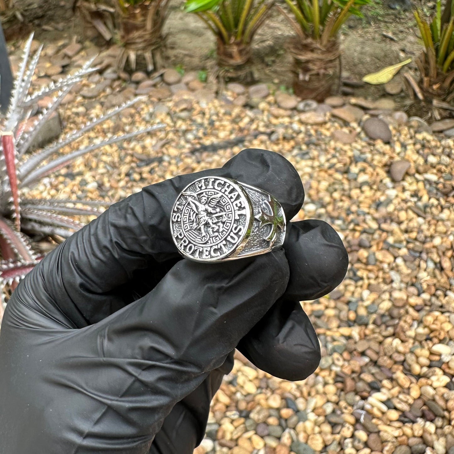 Saint Michael Guardian Angel Ring