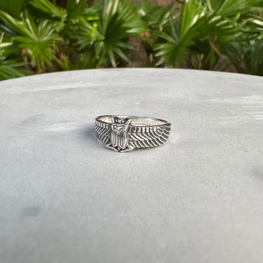 Egyptian Beetle Scarab Bug Ring