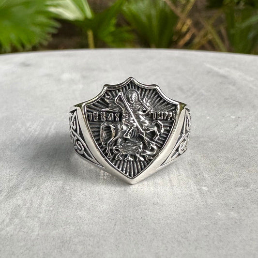 Saint George St. Knight Of Roman Ring
