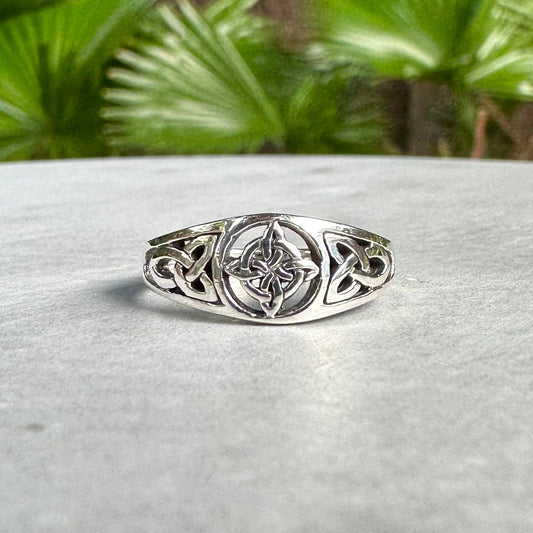 Witch's Knot Magic Four Element Wiccan Ring