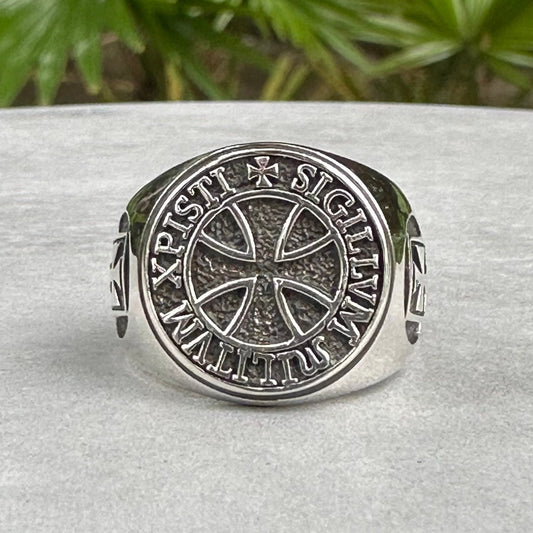 Templar Cross Knight Templar Seal Catholic Crusader Ring