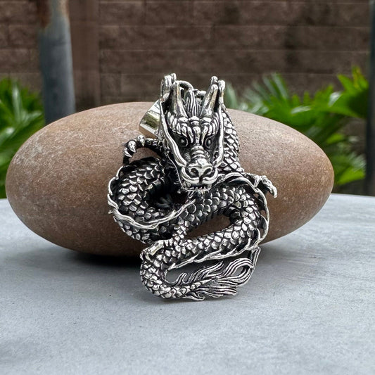 Chinese Black Dragon Wu Long Oolong Pendant/Necklace