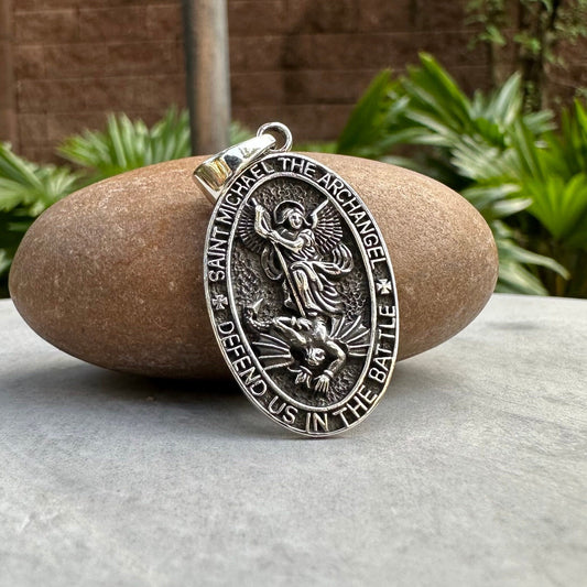 Saint Michael ArchAngel Christian Pendant/Necklace