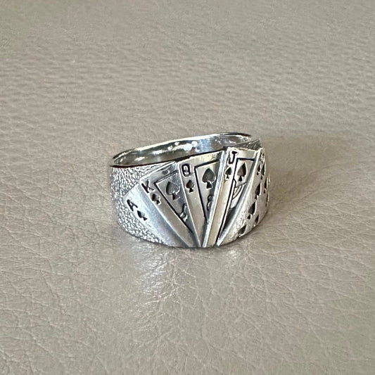Poker Royal Flush Ring