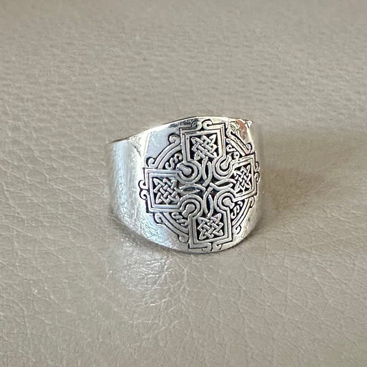Viking Irish Cross Nimbus Ring