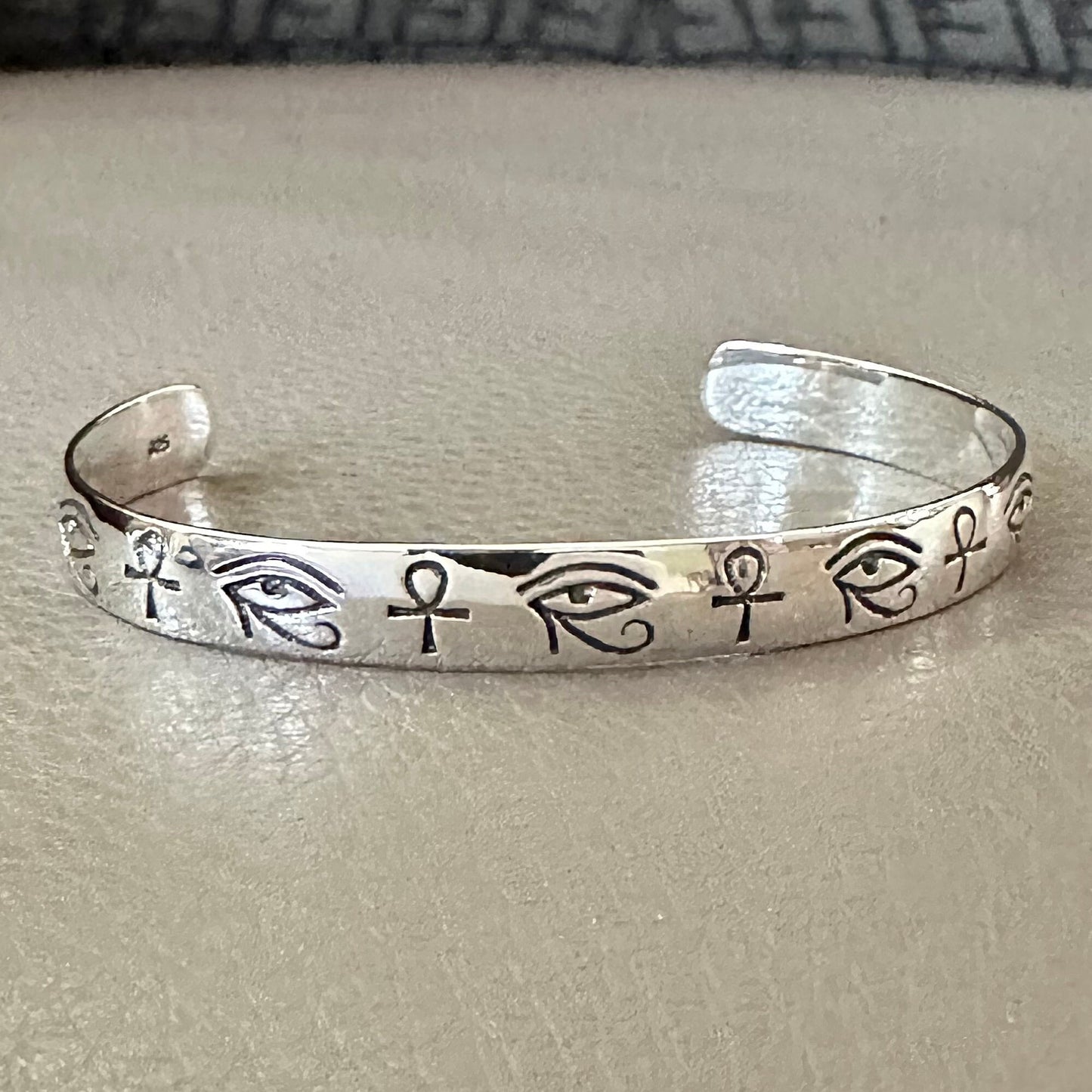 Egypt Eye & Ankh Eye of Horus God Cuff Bracelet