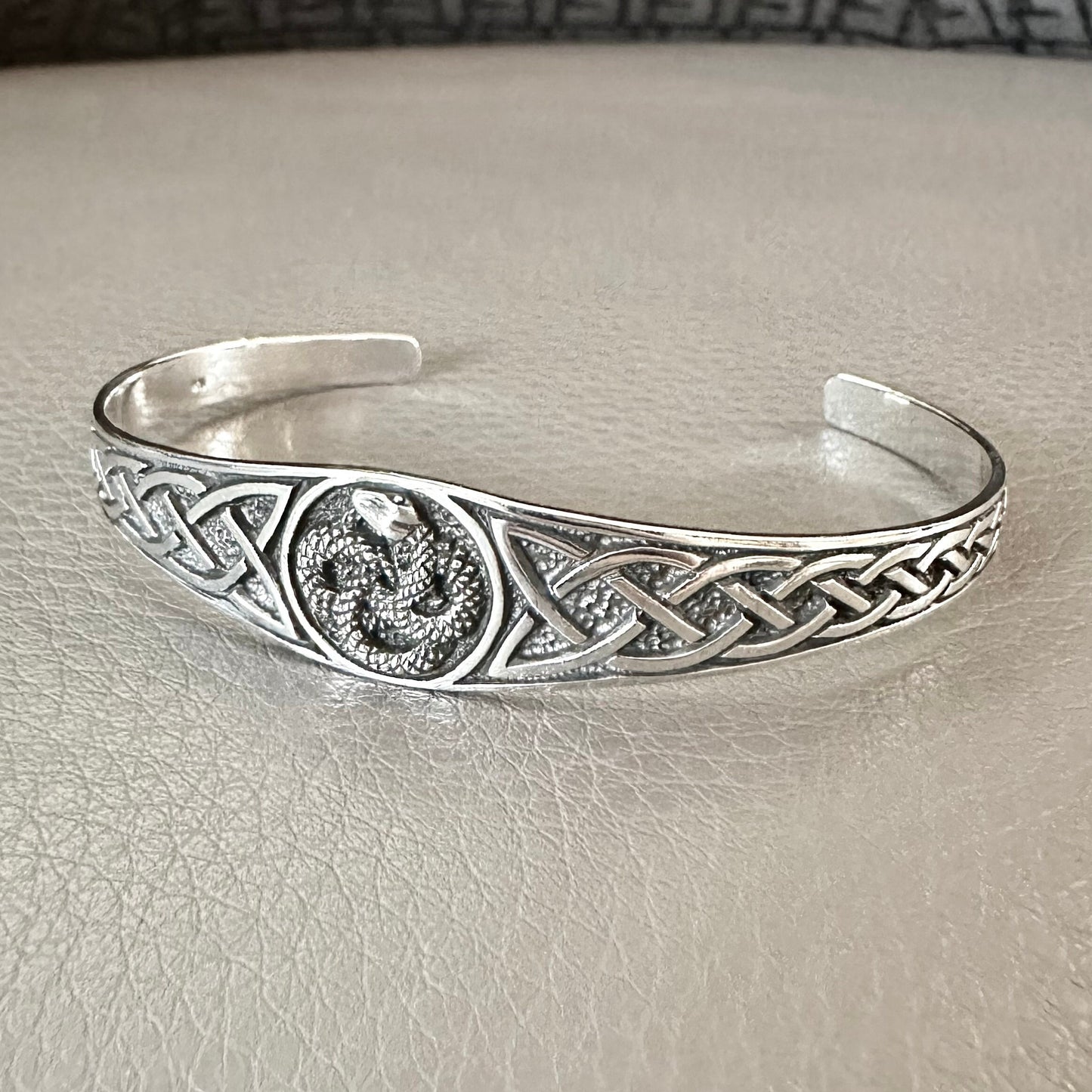 Ouroboros World Serpent Jörmungandr Snake Viking Cuff Bracelet