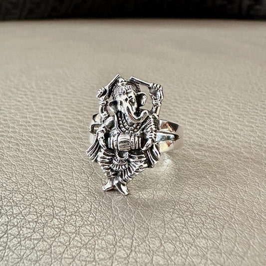 Ganesha Hinduism Elephant Head God Ganapati Hindi Deity Ring