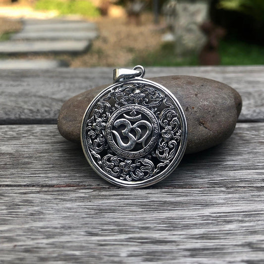 Ohm Mandala Buddhism Hindi Pendant/Necklace