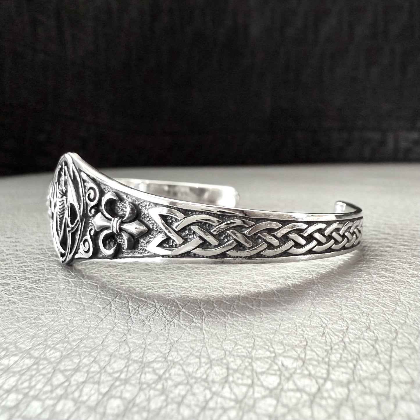 Handcrafted 925 Sterling Silver Dragon Bracelet Mythical Creature House of Dragon Wyvern Celtic Dragon Silver Jewelry Gift by VINTZ