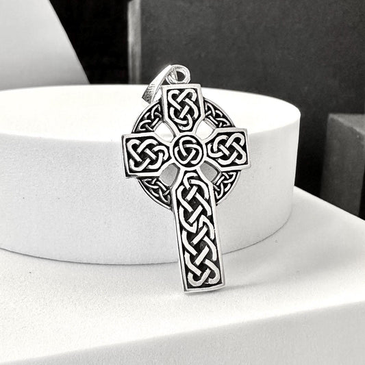 Celtic Cross Viking Irish Nimbus Pendant/Necklace