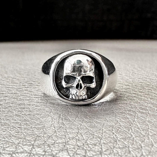 Skull Punk Gothic Pirate Skull Bones Biker Ring