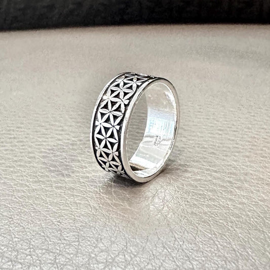 Flower of Life Viking Celtic Sacred Ring