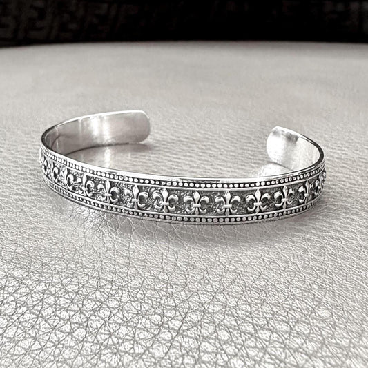 Fleur De Lis Bracelet Musketeer French Lily Cuff