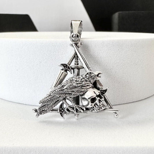 Odin's Raven Viking Raven Bird Crow Pendant/Necklace