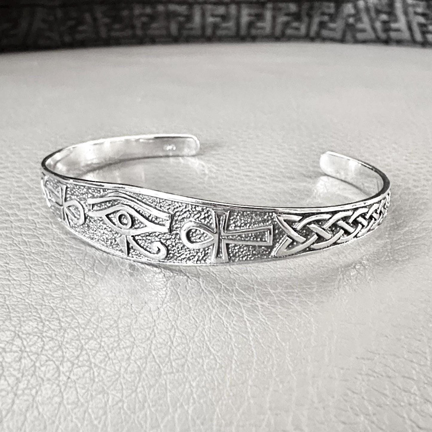 Egypt Eye of Horus Egyptian Ankh Cross Cuff Bracelet