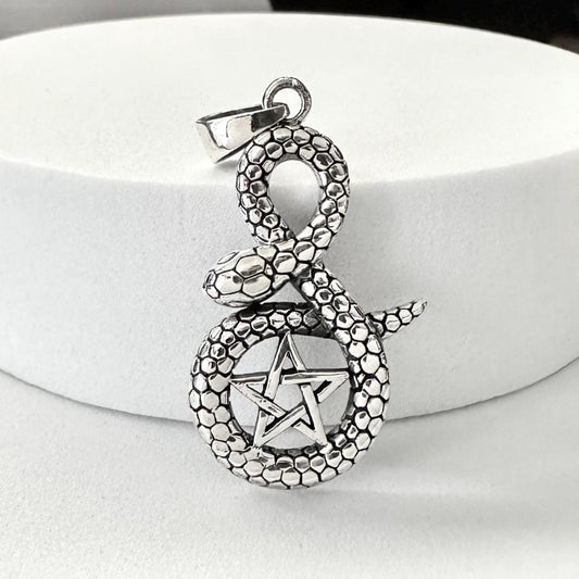 Snake Ouroboros Pentagram Serpent Pendant/Necklace