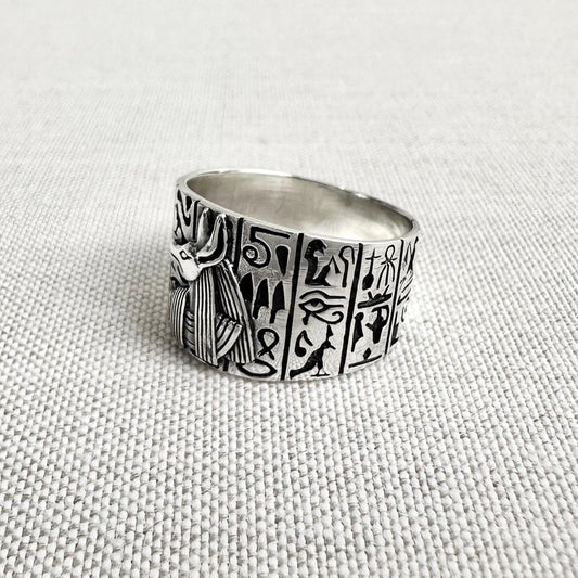 Anubis Egyptian God Deity Talismans Ring