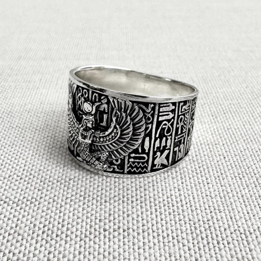 Isis Egyptian Goddess Egypt Deity Aset Talisman Ring