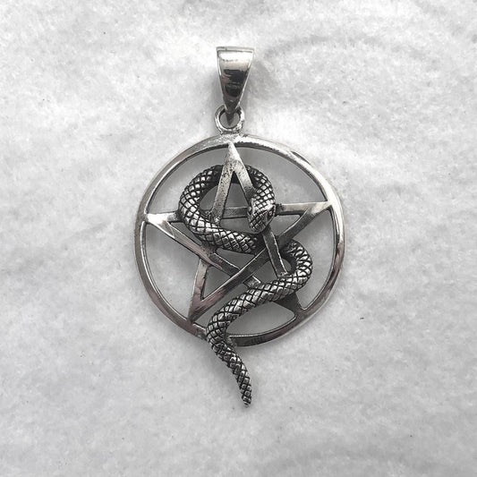 Pentagram Ouroboros Snake Serpent Pendant/Necklace