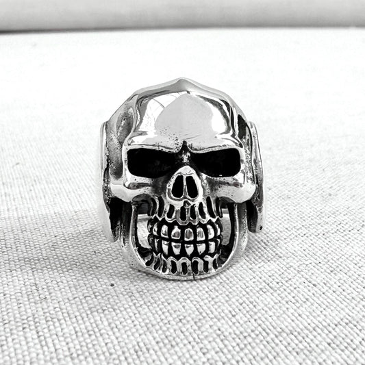 Skull Heavy Gothic Pirate Punk Biker Ring