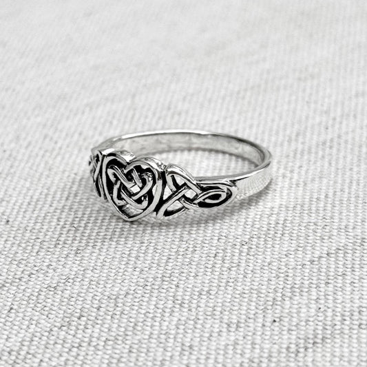 Celtic Knot Eternal Love Infinity Heart Ring