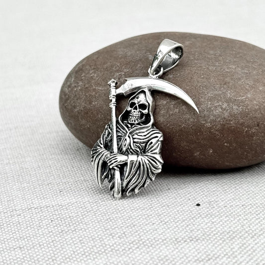 Grim Reaper Gothic Skull Pendant/Necklace