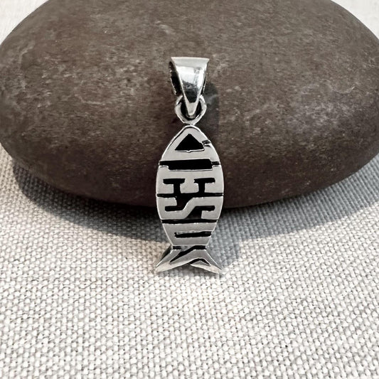 Jesus Fish Ichthys Christian Pendant/Necklace