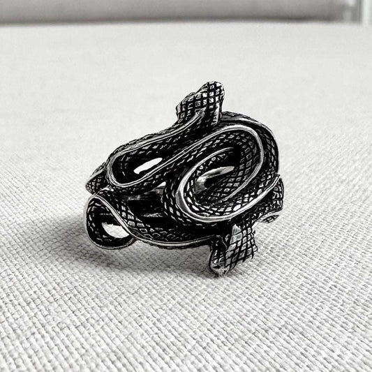 Ouroboros Viking Snake Jormungandr Serpent Ring