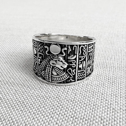 Sekhmet Egyptian Goddess Lion Deity Ring