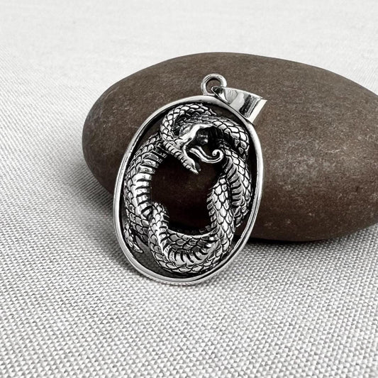 Ouroboros Jormungandr Snake Serpent Pendant/Necklace