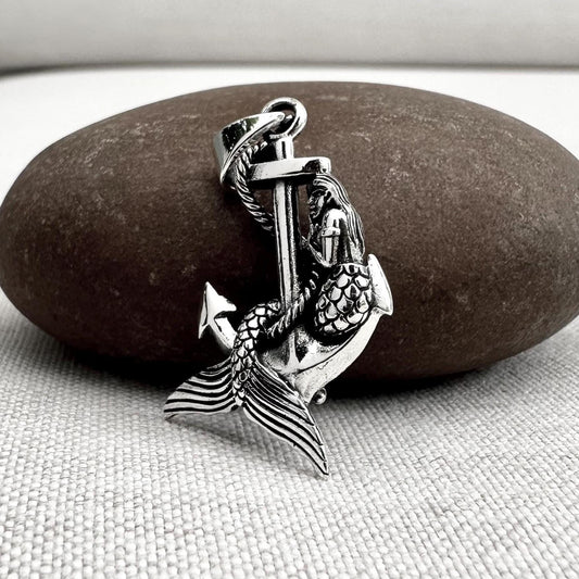 Mermaid Sea Maiden Anchor Pendant/Necklace