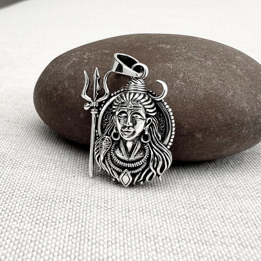 Shiva Trimurti Mahadeva Hindi God Pendant/Necklace