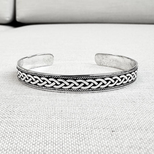 Infinity Celtic Knot Irish Viking Cuff Bracelet
