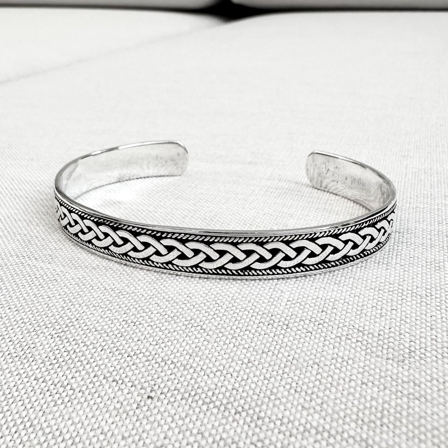 Infinity Celtic Knot Irish Viking Cuff Bracelet