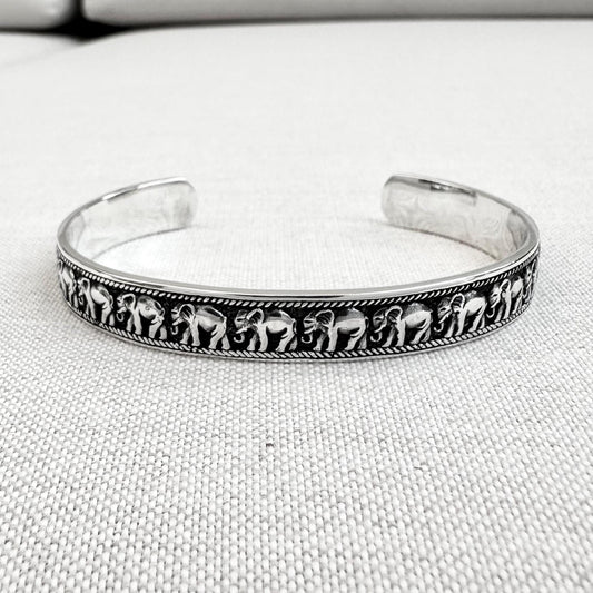Elephant Thailand Animal Cuff Bracelet