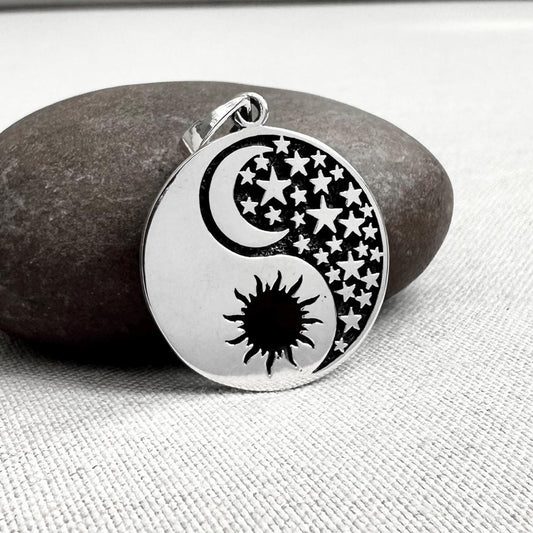 Yin Yang Sun & Moon Pendant/Necklace